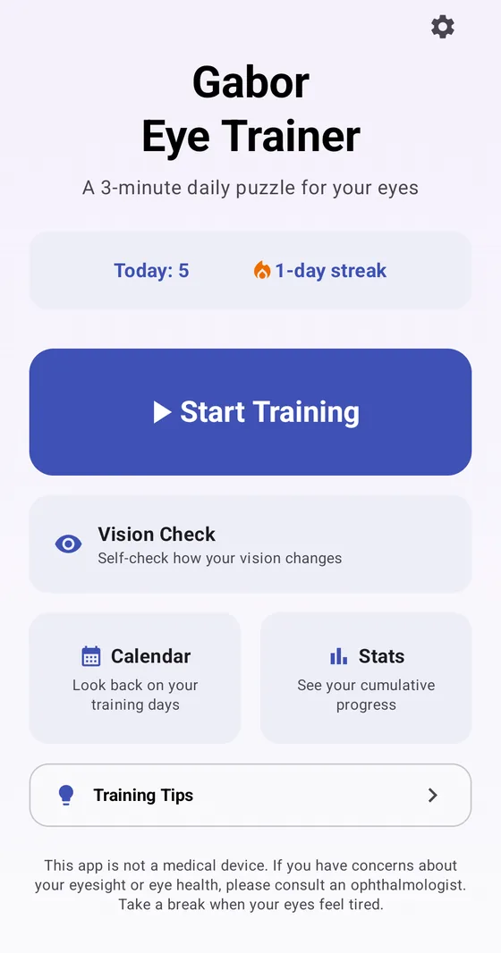 Home screen